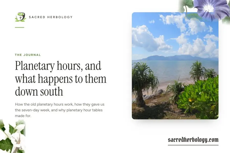 Planetary hours, and what happens to them down south